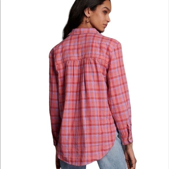 Anthropologie Pilcro The Romy Relaxed Plaid Buttondown - Picture 5 of 6